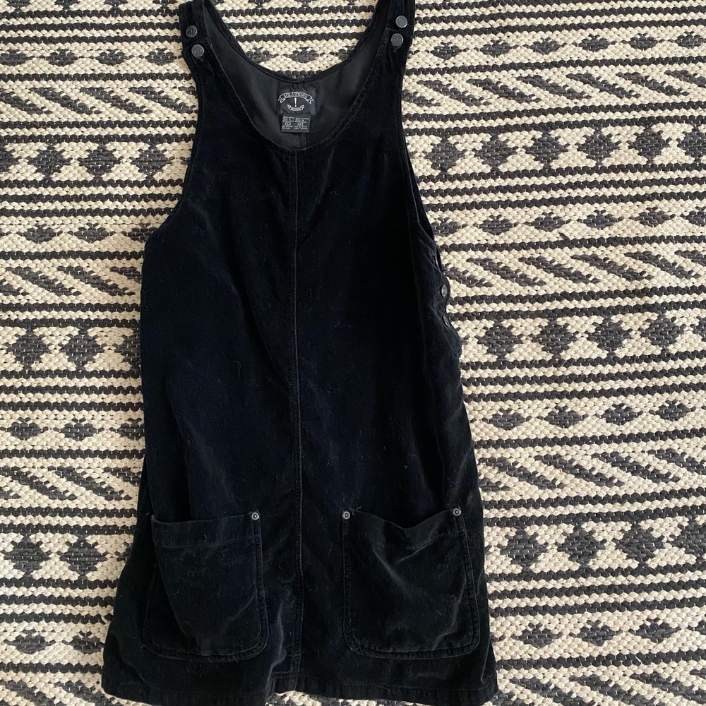 Fun Velvet Overall Dress